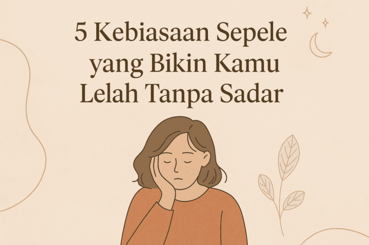 5 Kebiasaan Sepele yang Bikin Kamu Lelah Tanpa Sadar